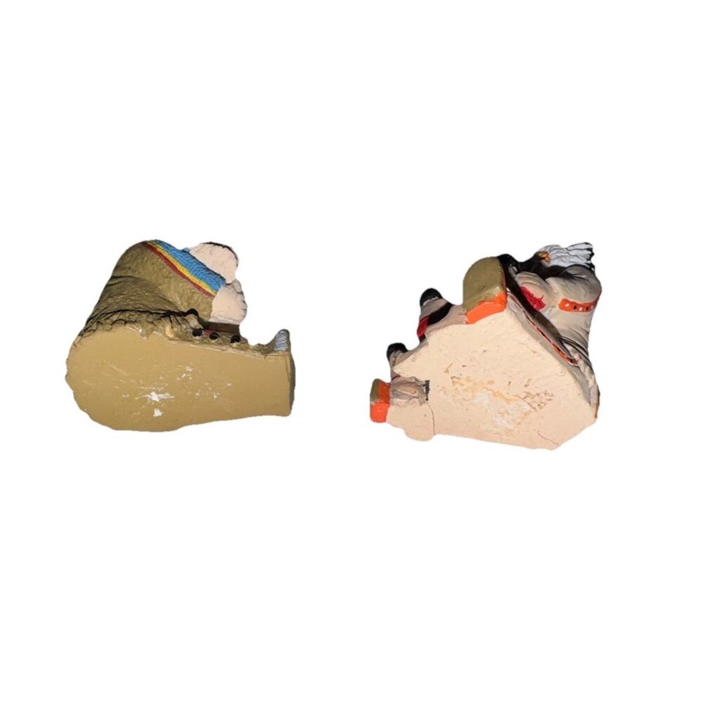 Lot of 2 Pueblo Indian Native American Pottery Storyteller Miniature Figurines - Picture 5 of 8